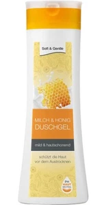 6x Soft&Gentle Duschgel 300ml Milch Honig Körperpflege Damen Frauen Shampoo - Bild 1 von 1