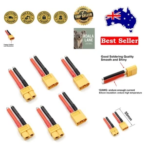 XT60 Plug & Wire Set: Ideal for RC Battery Connection - 6 Total Pieces - Picture 1 of 6