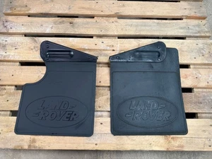 Land Rover Defender90 Tdci Puma Td5 Genuine Rear Mud Flaps Pair - Picture 1 of 2