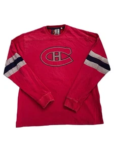 Jacques Plante Jersey Sweater Montreal Canadiens Hockey Red Jacket Clothing XL - Picture 1 of 6