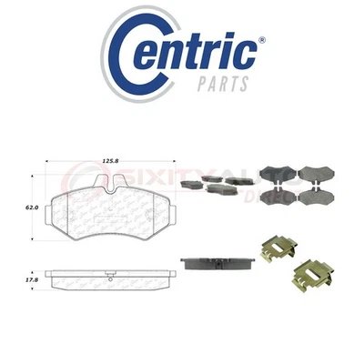 Centric Semi Metallic Brake Pads w Shim for 2009-2017 Mercedes-Benz G550 ds Foto 1 de 4