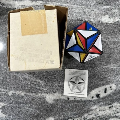 Vintage 1982 Alexander's Star Rubik's Cube Puzzle Toy Ideal Toy Company W Mailer - Image 1 of 4