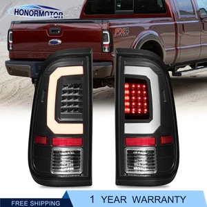 Tail Lights Lamps for 2008-16 Ford F250 F350 F450 F550 Super Duty Black Housing - Picture 1 of 16