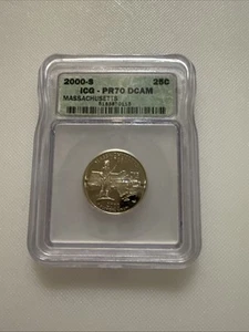 2000-S ICG PR70 DCAM Massachusetts State Quarter - Picture 1 of 2