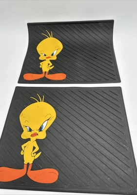 Alfombrillas cuadradas vintage 1996 Looney Tunes Piolín Pájaro de goma usadas en excelente estado Foto 1 de 4