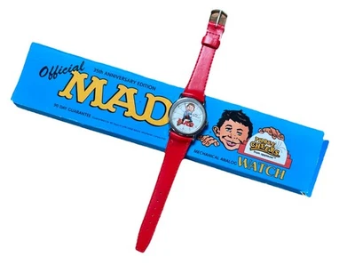 Reloj Mad Magazine 35 Aniversario de Applause Vintage 1988 Nuevo Antiguo Stock RARO Foto 1 de 4