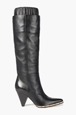RRP€1220 SERGIO ROSSI Leather Knee High Boots US6.5 EU36.5 UK3.5 Made in Italy - Image 1 of 4