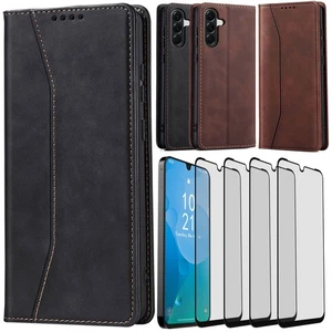 For Samsung Galaxy A17 Wallet Case Flip Leather Stand Cover / Screen Protector - Picture 1 of 32