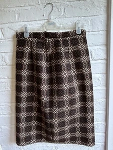 Vintage 50er Jahre Rock, Gr. Medium gewebt in dunklen Farbtönen, Made in Wales - Bild 1 von 6