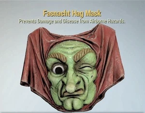 RARE Fallout 76 FO76 XBOX Fasnacht HAG Mask FAST DELIVERY Apparel Game - Picture 1 of 2