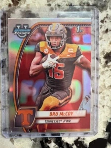 2024 BOWMAN U CHROME REFRACTOR CARD TENNESSEE VOLUNTEERS BRU MCCOY #28 - Picture 1 of 1