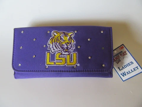 Louisiana State University LSU Tigers Ladies Wallet Purple 7.5"x" NWT READ Cover