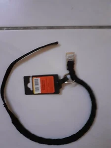 hundehalsband nylon rund geflochten Halsband Hunde schwarz Größe M Ø10mmx 50cm - Bild 1 von 2