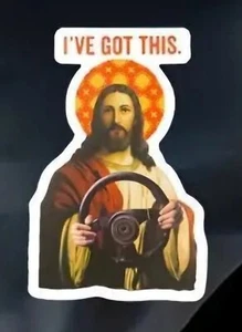 Jesus Take The Wheel Sticker - Picture 1 of 2