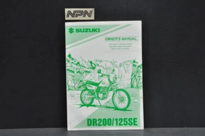 Vintage NOS 1995 Suzuki DR200 DR125 SE Owners Manual 99011-42A27-03A - Picture 1 of 6