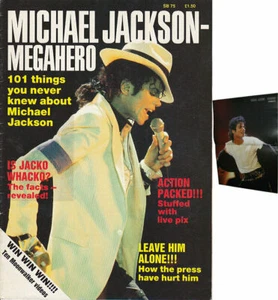 Michael Jackson MEGAHERO English British UK Magazine Poster 1989 - Foto 1 di 1