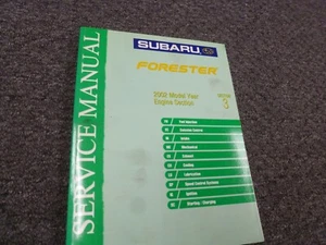 2002 Subaru Forester Engine Shop Service Repair Manual L S 2.5L - Picture 1 of 1