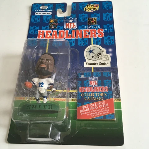 Corinthian NFL Headliners EMMITT SMITH - Dallas Cowboys 3" action figure NEW Cover