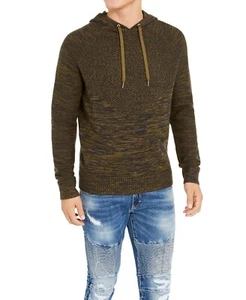 INC International Concepts INC Men's Hooded Raglan Sweater Dark Olive XXL B4HP - Picture 1 of 4