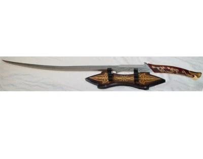 S4005 RÉPLICA DE PELÍCULA ESPADA HADHAFANG ARWEN CON SOPORTE RUNAS ELFAS INSCRIPCIONES 41" Foto 1 de 4