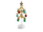 Christmas Tree H&h Glass With Decorations Colored And LED H25cm
