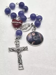 Rosario de San Francisco Javier de una década Sagrado Corazón de Jesús Oración Católica de Bolsillo - Imagen 1 de 12
