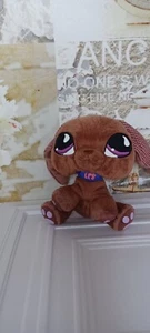 Plush Littlest Pet Shop Dachshund 207 Hasbro 9" tall Stuffed Animal - Picture 1 of 6