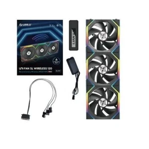 Lian Li 12SL1W3B 120mm UNI FAN SL Inalámbrico ARGB Estuche Ventilador Negro Paquete de 3 - Imagen 1 de 2