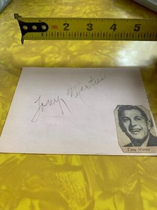 Libro de recuerdo autografiado por Ted Fiorito y Tony Martin página 5x4 música Big Band jazz - Imagen 1 de 12