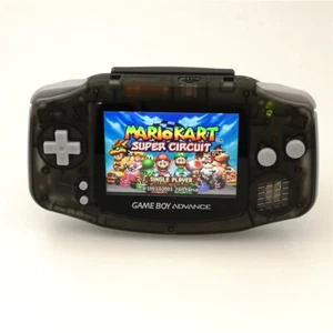 Game Boy Advance Console with iPS Backlight Backlit LCD Console - Clear Black - Picture 1 of 7