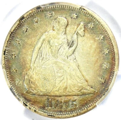 1875-P Twenty Cent Coin 20C - PCGS XF Details (EF) - Rare Date 1875 Coin! - Image 1 of 4