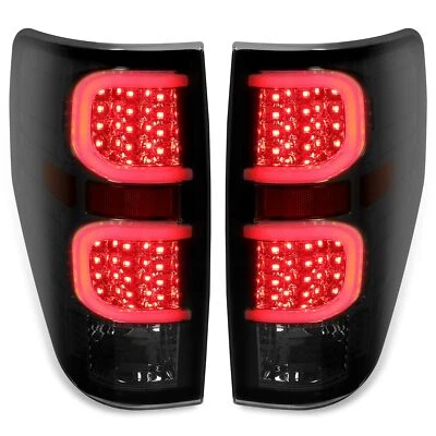 Luzes traseiras de LED preto fumaça lâmpadas de freio passageiro + motorista para Ford F150 2009-2014 - Imagem 1 de 4