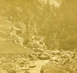 Deutschland Wassermühle Zwieselstein altes Stereoview Foto Radiguet 1860 - Bild 1 von 3