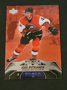 2007-08 UPPER DECK BLACK DIAMOND RUBY RED JONI PITKANEN #34 #'ed 11/100 