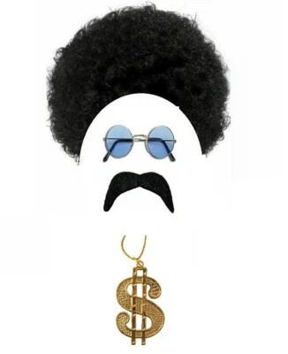 WHATCHUSEEK Mens Ladies 60s 70s Groovy Hippy Hippie Disco Fancy Dress Costume Accessories UK