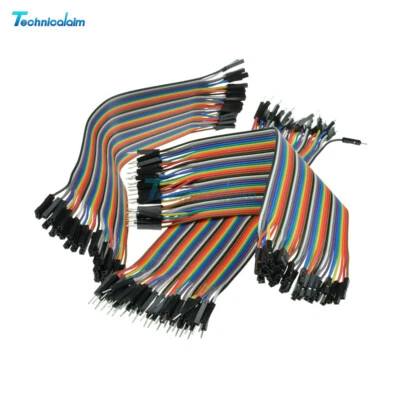 MARKENLOS Each for 40pcs Dupont Wire Color Jumper Cable 20cm 2.54mm 1P-1P Female Male AL