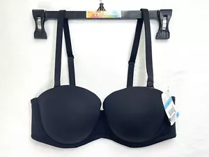 NWT Wacoal 36C Red Carpet Full Figure Underwire Strapless Bra 854119 Black - Picture 1 of 8