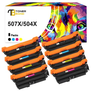 8 Toners pour HP 507X LaserJet Enterprise 500 color M 551 dn M 575 F CE400X-CE403A - Photo 1/10