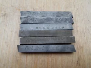 FIRTH STEARLING BLUE CHIP HSS LATHE TOOL BITS , 3/8" x 3/8" x 3" , LOT OF 6 - Picture 1 of 1