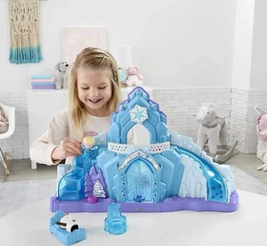 Luces y sonidos del palacio de hielo de Fisher Price Disney Little People congelado Elsa NUEVO - Imagen 1 de 6