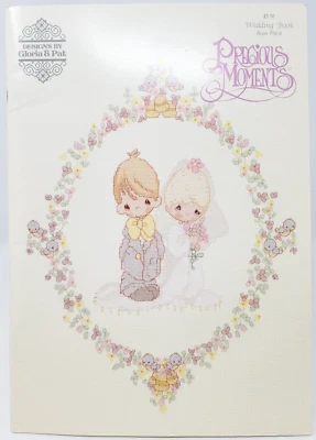 Precious Moments Bride Groom Wedding Book PM-9 Ring Bear Gloria Pat Cross Stitch - Image 1 of 4
