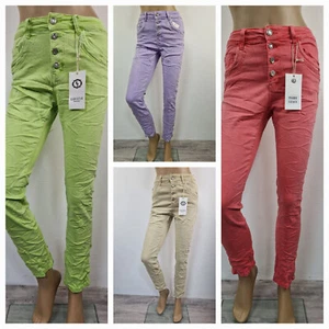 Karostar: TREND Boyfriend Baggy Jeans Hose 4 Farben Knopfleiste Gr. 38 - 48 - Bild 1 von 29
