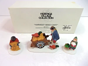 DEPT 56 HERITAGE VILLAGE #5645 ERNTE SAMENWAGEN FIGUREN NEUWERTIG - Bild 1 von 4