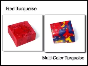 US Seller 200 Ct. Natural Multi Color & Red Turquoise Gemstone Rough Pair AD967 - Picture 1 of 5