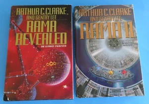 Arthur C. Clarke “Rama II” & “Rama Revealed” Hardcovers - Foto 1 di 11
