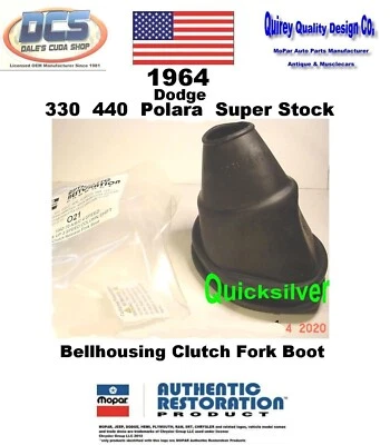 1964 Dodge 330 440 Polara Super Stock Clutch Fork Boot 2260021 MoPar USA - Image 1 of 2
