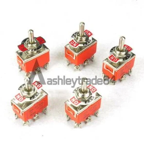 10 PCS 6-Pin DPDT ON-OFF-ON DC Motor Reversing Toggle Switch 15A 250VAC 1322 - Picture 1 of 3