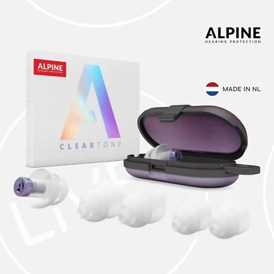 Tapones para los oídos Alpine ClearTone — protección auditiva con cancelación de bloqueo de ruido anti Foto 1 de 4