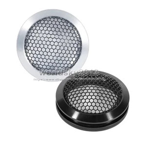 1 Stück 2" Zoll 64 mm Auto Hochtöner Lautsprecher Abdeckung Dekorativ Kreis Metallgitter Gitter - Bild 1 von 8