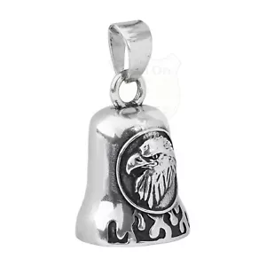 Bald Eagle Biker Ride Bell Fits For Harley Chopper Motorcycle Cafe Racer Indian - Foto 1 di 5